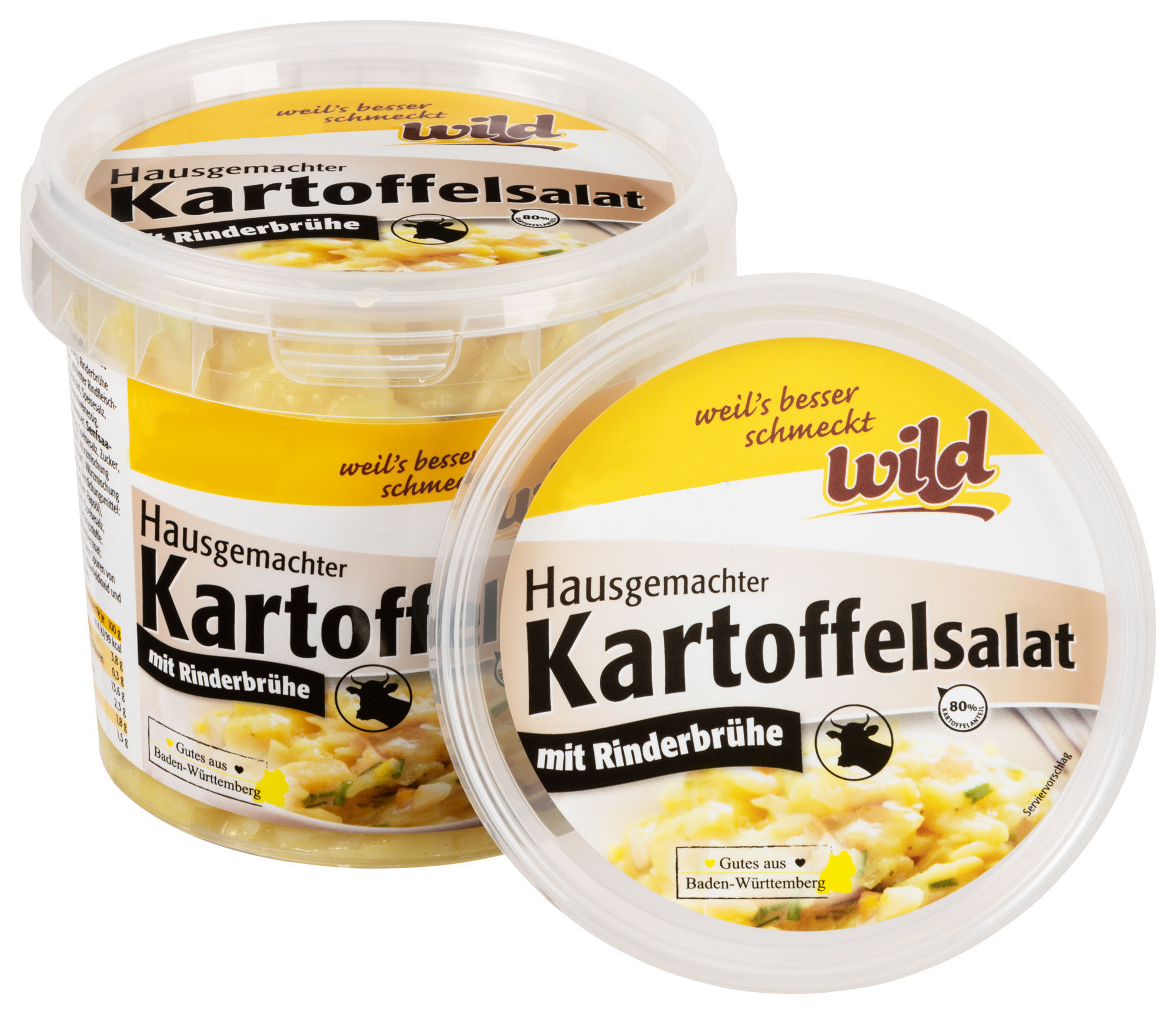 Kartoffelsalat "Hausgemacht", mit Rinderbrühe, 400 g Becher Kartoffelsalat "Hausgemacht", mit Rinderbrühe, 400 g Becher